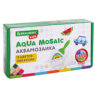Аквамозаика 15 цветов, 1500 бусин, с трафаретами и инструментами, BRAUBERG KIDS, 664913 фото Аквамозаика 15 цветов, 1500 бусин, с трафаретами и инструментами, BRAUBERG KIDS, 664913
