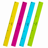 Линейка пластиковая 30 см ЮНЛАНДИЯ "Color", тонированная, ассорти, 210754 фото Линейка пластиковая 30 см ЮНЛАНДИЯ "Color", тонированная, ассорти, 210754