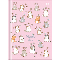 Бизнес-блокнот А6, 80л., BG "Meow day", глянцевая ламинация фото Бизнес-блокнот А6, 80л., BG "Meow day", глянцевая ламинация