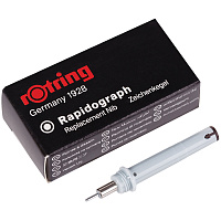 Пишущий элемент для рапидографа Rotring 0,6мм, картон. упаковка фото Пишущий элемент для рапидографа Rotring 0,6мм, картон. упаковка