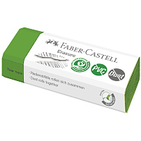 Ластик Faber-Castell "Erasure" PVC-Free & Dust-Free, прямоугольный, картонный футляр, 63*22*13мм, светло-зеленый фото Ластик Faber-Castell "Erasure" PVC-Free & Dust-Free, прямоугольный, картонный футляр, 63*22*13мм, светло-зеленый