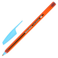 Ручка шариковая BRAUBERG X-30 ORANGE, СИНЯЯ, мягкое письмо, пишущий узел 1 мм, линия письма 0,5 мм, 144333 фото Ручка шариковая BRAUBERG X-30 ORANGE, СИНЯЯ, мягкое письмо, пишущий узел 1 мм, линия письма 0,5 мм, 144333