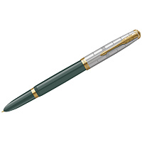 Ручка перьевая Parker "51 Forest Green GT" темно-синяя, 0,4мм, подарочная упаковка фото Ручка перьевая Parker "51 Forest Green GT" темно-синяя, 0,4мм, подарочная упаковка