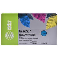Картридж струйный CACTUS (CS-B3P21A) для HP DesignJet T920/T1500/T2530, желтый фото Картридж струйный CACTUS (CS-B3P21A) для HP DesignJet T920/T1500/T2530, желтый