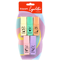 Набор текстовыделителей Luxor "Eyeliter Pastel" ассорти, 1-4,5мм фото Набор текстовыделителей Luxor "Eyeliter Pastel" ассорти, 1-4,5мм