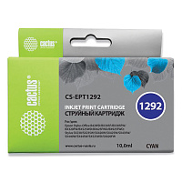 Картридж струйный CACTUS (CS-EPT1292) для EPSON Stylus B42WD/BX305W/BX625WD, голубой фото Картридж струйный CACTUS (CS-EPT1292) для EPSON Stylus B42WD/BX305W/BX625WD, голубой