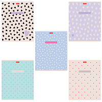 Тетрадь А5 48 л., HATBER, скоба, клетка, обложка картон, тиснение, LOVE IS... (микс в спайке), 093099, 48Т5тВ1