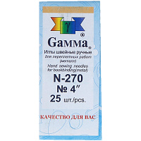 Игла для прошивки документов Gamma 100 мм 25 штук в упаковке фото Игла для прошивки документов Gamma 100 мм 25 штук в упаковке