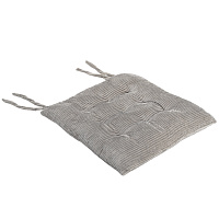 Подушка на стул "ВЕЛЬВЕТ" 38х38 см, полиэстер, серая, PRIMILA (ПРИМИЛА) CLASSIC, 700504 фото Подушка на стул "ВЕЛЬВЕТ" 38х38 см, полиэстер, серая, PRIMILA (ПРИМИЛА) CLASSIC, 700504