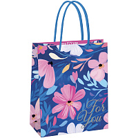 Пакет подарочный 18*23*10см MESHU "Flower pattern", матовая ламинация фото Пакет подарочный 18*23*10см MESHU "Flower pattern", матовая ламинация