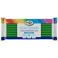 Пластилин Гамма "Классический", зеленый, 250г фото Пластилин Гамма "Классический", зеленый, 250г