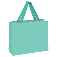Пакет подарочный 32*26*12см MESHU "Monocolor. Tiffany", отд. фольгой, матовая ламинация фото Пакет подарочный 32*26*12см MESHU "Monocolor. Tiffany", отд. фольгой, матовая ламинация