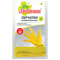 Перчатки МНОГОРАЗОВЫЕ латексные ЛЮБАША "ЭКОНОМ", хлопчатобумажное напыление, размер M (средний), желтые, вес 30 г, 603784 фото Перчатки МНОГОРАЗОВЫЕ латексные ЛЮБАША "ЭКОНОМ", хлопчатобумажное напыление, размер M (средний), желтые, вес 30 г, 603784