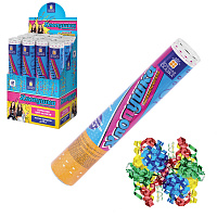 Хлопушка пневматическая 30 см "Серпантин" фольга, конфетти ассорти, ЗОЛОТАЯ СКАЗКА, 592467 фото Хлопушка пневматическая 30 см "Серпантин" фольга, конфетти ассорти, ЗОЛОТАЯ СКАЗКА, 592467