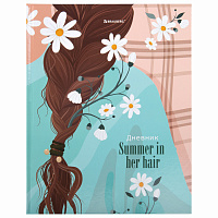 Дневник 5-11 класс 48 л., твердый, BRAUBERG, глянцевая ламинация, с подсказом, "Summer girl", 106882 фото Дневник 5-11 класс 48 л., твердый, BRAUBERG, глянцевая ламинация, с подсказом, "Summer girl", 106882