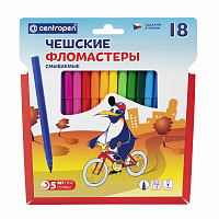 Фломастеры 18 ЦВЕТОВ CENTROPEN "Пингвины", смываемые, вентилируемый колпачок, 7790/18ET, 7 7790 1886 фото Фломастеры 18 ЦВЕТОВ CENTROPEN "Пингвины", смываемые, вентилируемый колпачок, 7790/18ET, 7 7790 1886