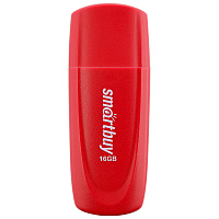 Флеш-диск 16 GB SMARTBUY Scout USB 2.0, красный, SB016GB2SCR фото Флеш-диск 16 GB SMARTBUY Scout USB 2.0, красный, SB016GB2SCR