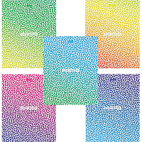 Тетрадь А5, 40 л., HATBER, скоба, клетка, глянцевая ламинация, "Радужные переливы", 40Т5лВ1