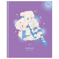 Дневник 1-4 кл. 48л. (ЛАЙТ) BG "Anime girl", матовая ламинация, выб.лак фото Дневник 1-4 кл. 48л. (ЛАЙТ) BG "Anime girl", матовая ламинация, выб.лак
