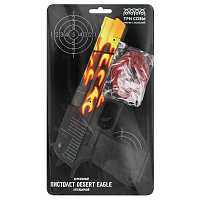 Пистолет деревянный ТРИ СОВЫ Desert Eagle, серия легендарный, "Пламя", подложка ХДФ с европодвесом, термоусадка фото Пистолет деревянный ТРИ СОВЫ Desert Eagle, серия легендарный, "Пламя", подложка ХДФ с европодвесом, термоусадка