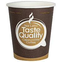 Стакан одноразовый бумажный 250 мл, КОМПЛЕКТ 50 шт., однослойные, Taste Quality, холодное/горячее, ФОРМАЦИЯ, HB80-280-0004 фото Стакан одноразовый бумажный 250 мл, КОМПЛЕКТ 50 шт., однослойные, Taste Quality, холодное/горячее, ФОРМАЦИЯ, HB80-280-0004