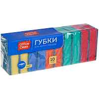 Губки для посуды OfficeClean "Maxi", поролон с абразивным слоем, 9*6,5*2,7см, 10шт. фото Губки для посуды OfficeClean "Maxi", поролон с абразивным слоем, 9*6,5*2,7см, 10шт.