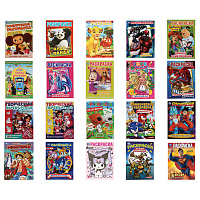 Книжка-раскраска "ЛИЦЕНЗИОННЫЕ СЮЖЕТЫ", АССОРТИ, 210х290 мм, 16 страниц, "УМКА