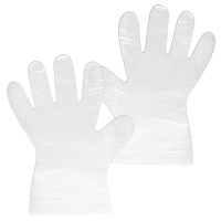 Перчатки полиэтиленовые одноразовые OfficeClean, разм. M, 50 пар (100шт.), пакет с европодвесом фото Перчатки полиэтиленовые одноразовые OfficeClean, разм. M, 50 пар (100шт.), пакет с европодвесом