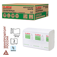 Полотенца бумажные 200 шт., LAIMA (H2) ADVANCED WHITE, 2-слойные, белые, КОМПЛЕКТ 20 пачек, 24х21,5, Z-сложение, 111338 фото Полотенца бумажные 200 шт., LAIMA (H2) ADVANCED WHITE, 2-слойные, белые, КОМПЛЕКТ 20 пачек, 24х21,5, Z-сложение, 111338