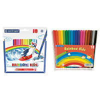 Фломастеры 18 ЦВЕТОВ CENTROPEN "Rainbow Kids", круглые, смываемые, вентилируемый колпачок, 7550/18ET, 7 7550 1802 фото Фломастеры 18 ЦВЕТОВ CENTROPEN "Rainbow Kids", круглые, смываемые, вентилируемый колпачок, 7550/18ET, 7 7550 1802