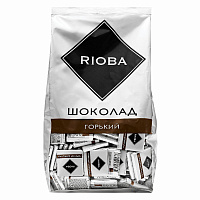 Шоколад порционный RIOBA Горький 72%, 800 г, пакет, 366306 фото Шоколад порционный RIOBA Горький 72%, 800 г, пакет, 366306