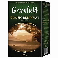 Чай листовой черный Greenfield Classic Breakfast 200 г фото Чай листовой черный Greenfield Classic Breakfast 200 г
