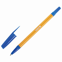 Ручка шариковая STAFF "Basic BP-03 Orange", СИНЯЯ, корпус оранжевый, узел 1 мм, линия письма 0,5 мм, 143741 фото Ручка шариковая STAFF "Basic BP-03 Orange", СИНЯЯ, корпус оранжевый, узел 1 мм, линия письма 0,5 мм, 143741