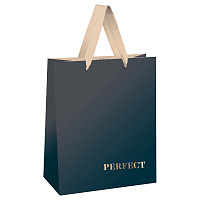 Пакет подарочный 26*32*12см MESHU "Duotone. Graphite gradient", отд. фольгой, матовая ламинация