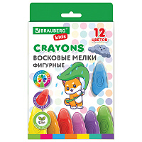 Восковые мелки фигурные BRAUBERG KIDS "Капельки", 12 цветов, 273094 фото Восковые мелки фигурные BRAUBERG KIDS "Капельки", 12 цветов, 273094