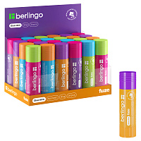 Клей-карандаш Berlingo "Fuze", 20г, ПВП фото Клей-карандаш Berlingo "Fuze", 20г, ПВП