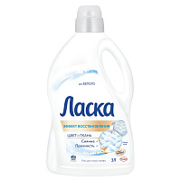 Жидкость для стирки Ласка для белого белья 3 л