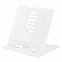 Подставка для книг и учебников BRAUBERG, White, регулируемый угол наклона, металл, 238056 фото Подставка для книг и учебников BRAUBERG, White, регулируемый угол наклона, металл, 238056