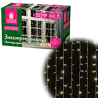 Электрогирлянда-занавес комнатная "Штора" 3х2 м, 306 LED, теплый белый, 220 V, ЗОЛОТАЯ СКАЗКА, 591334 фото Электрогирлянда-занавес комнатная "Штора" 3х2 м, 306 LED, теплый белый, 220 V, ЗОЛОТАЯ СКАЗКА, 591334