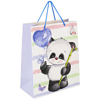 Пакет подарочный (1 штука) 26x13x32 см, ЗОЛОТАЯ СКАЗКА "Lovely Panda", глиттер, белый с голубым, 608241 фото Пакет подарочный (1 штука) 26x13x32 см, ЗОЛОТАЯ СКАЗКА "Lovely Panda", глиттер, белый с голубым, 608241
