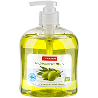 Мыло-крем жидкое OfficeClean "Нежное", антибактериальное, с маслом оливы, с дозатором, 500мл фото Мыло-крем жидкое OfficeClean "Нежное", антибактериальное, с маслом оливы, с дозатором, 500мл