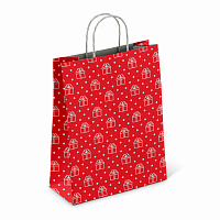 Крафт-пакет бумажный "Сюрприз" 22х12х25 см, с кручеными ручками, плотность 100 г/м2, белый, 113150 фото Крафт-пакет бумажный "Сюрприз" 22х12х25 см, с кручеными ручками, плотность 100 г/м2, белый, 113150