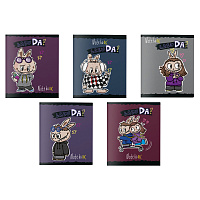 Тетрадь А5 48 л., ПЗБМ, скоба, клетка, TWIN-лак, "Лабу-Да!" (микс в спайке), 21405