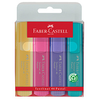 Набор текстовыделителей Faber-Castell "46 Pastel" 4 пастельных цв., 1-5мм фото Набор текстовыделителей Faber-Castell "46 Pastel" 4 пастельных цв., 1-5мм
