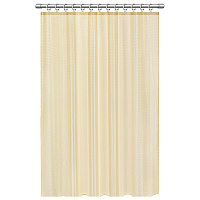 Шторка для ванной ПОЛИЭСТЕР, 180х200 см, кольца в комплекте, ЗОЛОТОЙ БРИЛЛИАНТ, PRIMILA (ПРИМИЛА), 700095