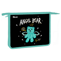 Папка для тетрадей 1 отделение, А5 Forst "Angel bear", 240*205*40мм, пластик, на молнии фото Папка для тетрадей 1 отделение, А5 Forst "Angel bear", 240*205*40мм, пластик, на молнии