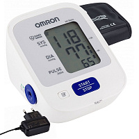 Тонометр OMRON M2 (HEM-7121-ALRU) манжета 22-42 см, автоматический, на плечо, адаптер питания фото Тонометр OMRON M2 (HEM-7121-ALRU) манжета 22-42 см, автоматический, на плечо, адаптер питания