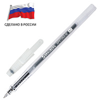 Ручка гелевая РОССИЯ "АРКТИКА-М", ЧЕРНАЯ, корпус тонированный, узел 0,7 мм, линия письма 0,5 мм, BRAUBERG, 143958 фото Ручка гелевая РОССИЯ "АРКТИКА-М", ЧЕРНАЯ, корпус тонированный, узел 0,7 мм, линия письма 0,5 мм, BRAUBERG, 143958