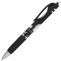 Ручка гелевая автоматическая с грипом BRAUBERG "Black Jack", ЧЕРНАЯ, трехгранная, узел 0,7 мм, линия письма 0,5 мм, 141552 фото Ручка гелевая автоматическая с грипом BRAUBERG "Black Jack", ЧЕРНАЯ, трехгранная, узел 0,7 мм, линия письма 0,5 мм, 141552