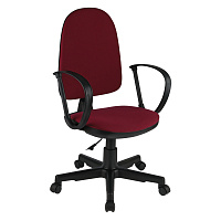 Кресло оператора Helmi HL-M30 "Престиж", ткань бордовая 2А фото Кресло оператора Helmi HL-M30 "Престиж", ткань бордовая 2А